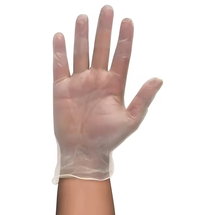 Asuer Guantes de Vinilo Transparente para Examen y Manipulación de Alimentos - Caja de 100 Unidades - 1