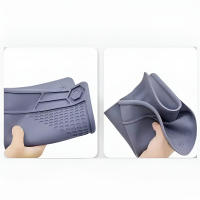Almohadilla De Reparación De Aislamiento Gris Resistente Al Calor Estación De Soldadura Silicona Matriz Multifuncional Para Trabajo Y Escritorio BGA - details 5