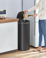 Cubo de Basura Automático de 50L con Sensor de Movimiento - Eliminación de Olores con Ozono, Indicador Luminoso Multicolor, Tapa de Acero Inoxidable - details 8