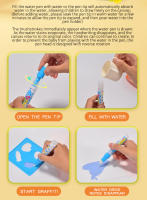 Mesa De Dibujo Con Bolígrafos De Agua Para Niños Juguete Educativo Para Niñas Y Niños Pequeños Tablero De Dibujo Y Escritura Regalo Ideal - details 4