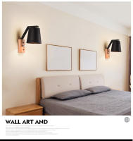 Lámpara De Pared LED Nórdica E27 Para Decoración De Lectura Estudio Dormitorio Pasillo Escaleras Iluminación Interior Moderna - details 6