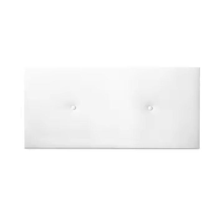 Duérmete Online Cabecero Firenze Polipiel Acolchado - Blanco  - Altura 60cm  - Alta Gama - 1