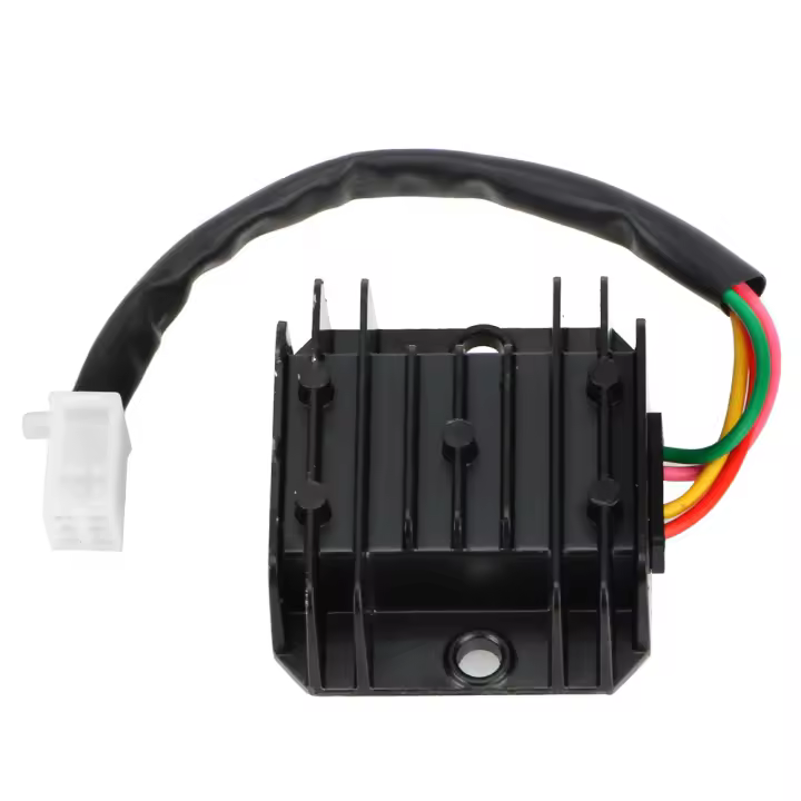 Estabilizador De Tensión 12V Para Motocicleta 4 Pin Rectificador De Corriente Accesorios Para Faros Y Señales De Giro Para ATV De 150-250CC - 1