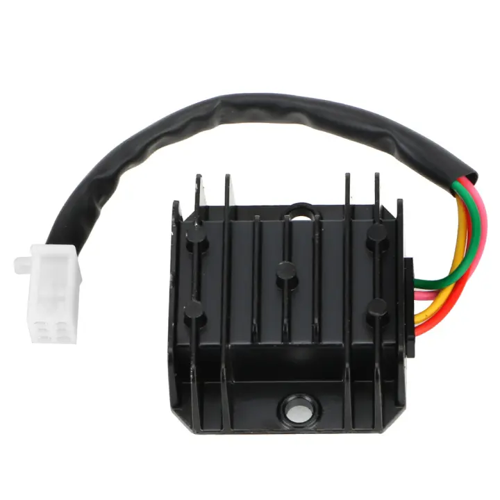 Estabilizador De Tensión 12V Para Motocicleta 4 Pin Rectificador De Corriente Accesorios Para Faros Y Señales De Giro Para ATV De 150-250CC - 1