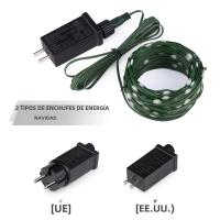 Luces De Fairy LED De Cuero Genuino Duraderas Con 8 Modos Impermeables Para Decoración De Navidad Árbol Jardín Fiesta Lámpara De Césped - details 2