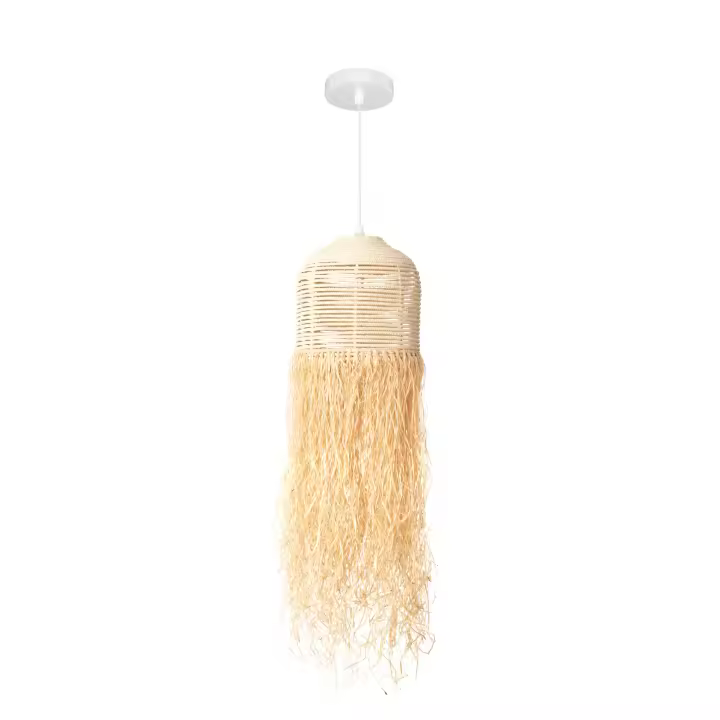 Ledkia Lámpara Colgante Fibras Naturales Kofia Natural - 1