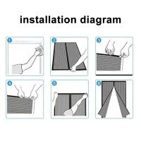 Malla De Mosquitera Magnética Para Verano Cortinas De Puerta Automática Anti-Insectos Para Sala De Estar Y Dormitorio - details 5
