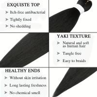 Extensiones De Cabello Sintético WIGSIN 20 Pulgadas Pre Estiradas Yaki Para Mujeres Enresalte De Cabello Ez Box Braiding - details 3