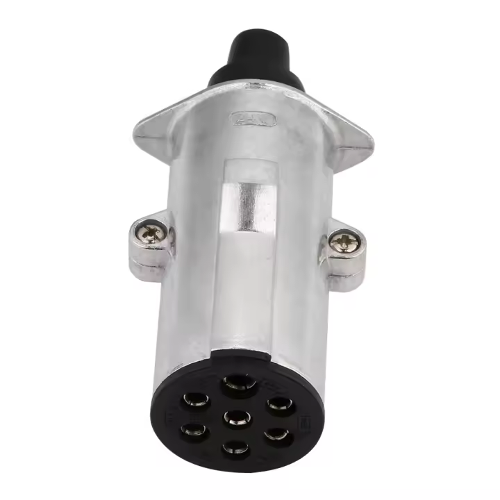 Adaptador De Enchufe Para Remolques Plug N Typ 7 Puertos Plástico 24V Para Luces De Freno Indicadores Lámpara Antiniebla - 1