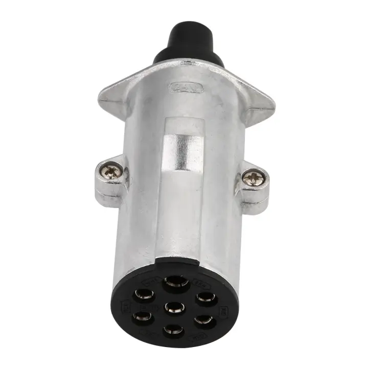Adaptador De Enchufe Para Remolques Plug N Typ 7 Puertos Plástico 24V Para Luces De Freno Indicadores Lámpara Antiniebla - 1