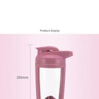 Botella De deporte 550ML Mezcladora Portátil Para Café Leche Y Proteína Cubo De Batido Sellado Y Antigoteo En Color Rosa/Azul/Cafe - details 7