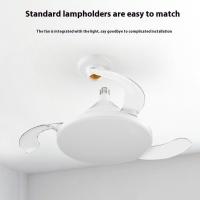 Ventilador de techo con aspas transparentes y control remoto, perfecto para salas de estar, dormitorios y dormitorios. - details 0