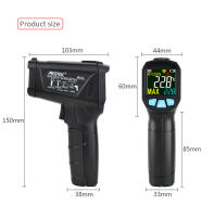 Termómetro Infrarrojo Digital No Contacto Con Láser Portátil Precisión Alta Imagen LCD Alarma De Luz Para Industrial - details 20