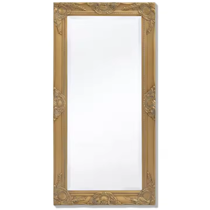 vidaXL Espejo de pared estilo barroco dorado 100x50 cm - 1