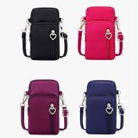 Bolso De Hombro Para Mujer Moda Diagonal Cruzada Con Cierre De Cremallera Bolsa De Pecho Deportiva Vertical Monedero Nylon - details 5
