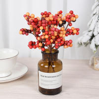 5pcs Bayas De Navidad Artificiales Rojas Con Ramas Para Árbol De Navidad Decoración De Casa Para Fiestas De Año Nuevo - details 2
