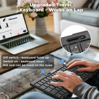Teclado Bluetooth Plegable Con Touchpad Portátil De Tamaño Completo Soporta Conexión Multi-dispositivo Para Viajes - details 1