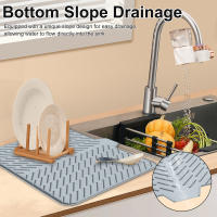 Alfombrilla De Secado De Platos Ultra Absorbente De Silicona No Esmerilada Secado Rápido Resistente Al Calor Para La Cocina Alfombrilla De Secado De Platos - details 2