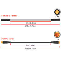 Cable De Acelerador Para Bicicleta Eléctrica Resistente Al Agua Conexión Macho a Macho/Macho a Hembra Extensión Para Ebike E-Bike - details 17