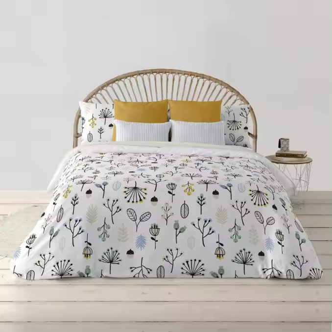 Funda Nórdica con Botones 100% Algodón Orgánico Santorini Mint - 1