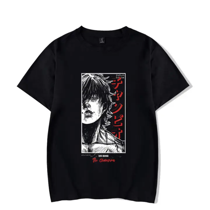 Camiseta Hip Hop Anime Estampada Streetwear Manga Corta Vintage Japonés Gráfico Harajuku Casual Holgada Tees Lavados Para Hombres - 1