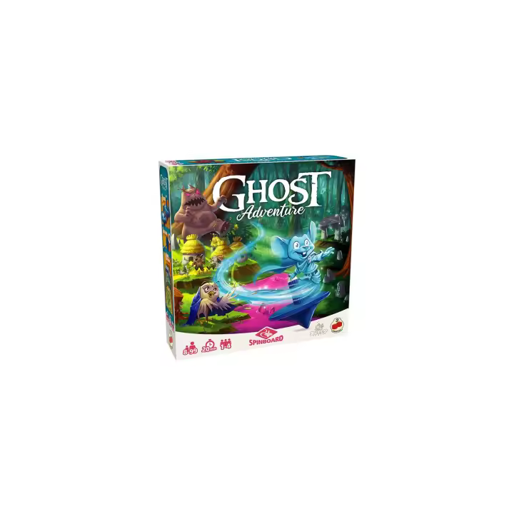 2Tomatoes Games | Ghost Adventure | Juego de Mesa con Tablero| Aventura Familiar | Cumple las Misiones en 8 Mundos Diferentes | Sigue los Recorridos de la Peonza | 1-4 Jugadores | Edad Mínima: 8 | Español | Temática: Animales Fantasía | Duración: 15-30min - 1