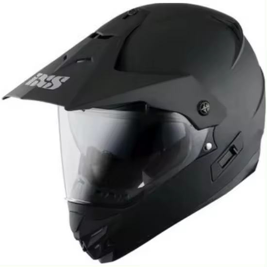 IXS HX-207 TRAIL NEGRO MATE CON GAFAS SOLARES SUNVISOR - 1
