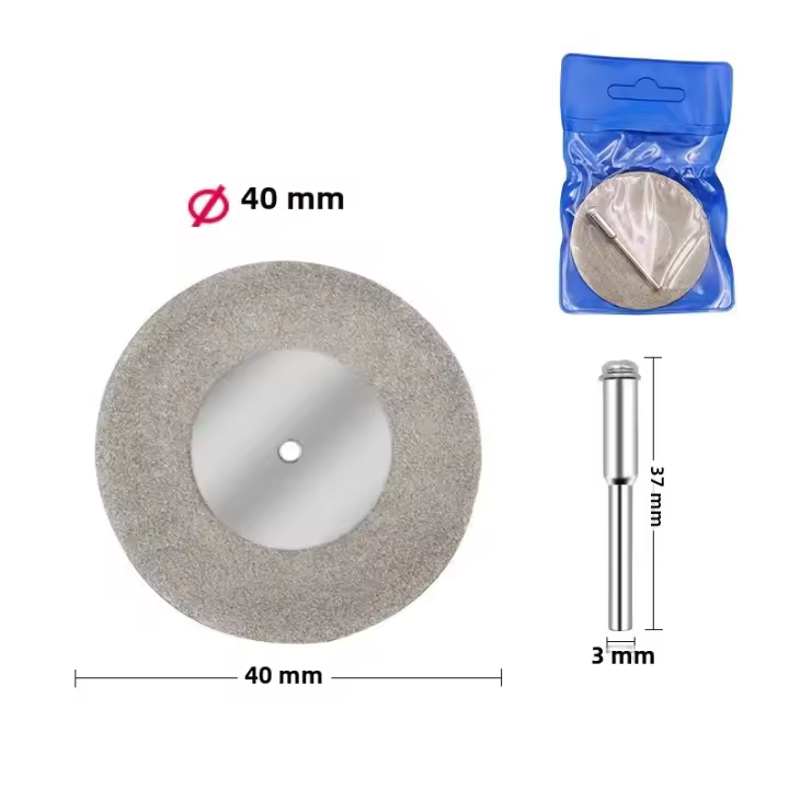  Disco De Corte Diamante Para Herramienta Rotatoria Dremel Mini Taladro Mandril Corte De Madera Piedra Plástico Vidrio Azulejos - 1