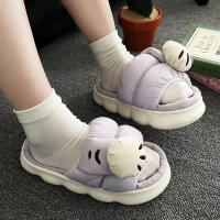 Zapatillas De Plataforma Casual Para Mujer Con Diseño De Gato De Dibujos Animados Zapatos De Lino Elegantes Para El Hogar Con Tobillero Abierto Y Tacón Bajo - details 12