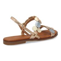Davinia Shoes Sandalia plana para mujer, diseño moderno y comodo con adornos circulares que combina estilo y elegancia, con cierre de hebilla ideales para primavera verano. Shoes&Blues.es W-5289 - details 2