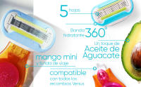 Gillette Venus Extra Smooth Snap cuchillas de afeitar mujer, Pack de 6 cuchillas - details 1