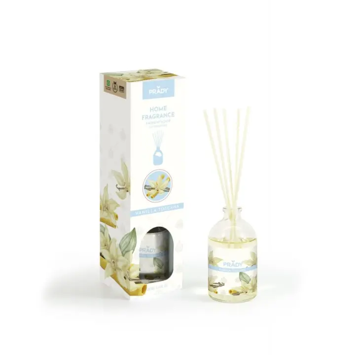 Mikado Ambientador Prady 100ml – VAINILLA TOSCANA | Aroma Duradero para el Hogar - 1