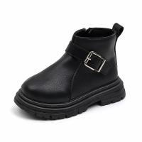 Botas De Cuero Para Niños Moda Otoño Invierno Botines Cortos Con Cierre De Cremallera No Esmeriladas Antideslizantes Para Niños Y Niñas - details 12