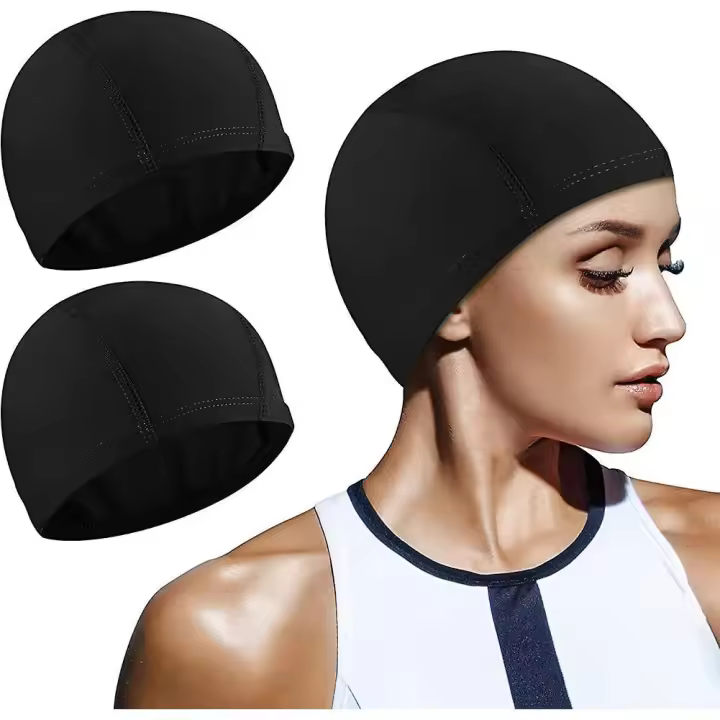 Almi 2 piezas Elasticidad Nylon Gorros de natación Sombreros de natación Durable Antideslizante Natación - 1