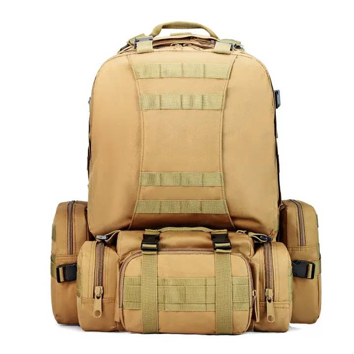 Mochara táctica combinada de gran capacidad, Bolsa de viaje para acampar, Deportos, Camuflaje Militar, senderismo, mochila para Exterior - 1