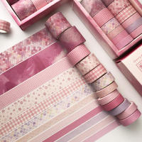 Set De 12 Rolls De Cinta Adhesiva Washi Estilo Palacio Chino Vintage Para Scrapbooking DIY Diario Estación Escuela Oficina - details 7