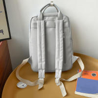 Mochila Grande Impermeable Para Mujer Con Gran Capacidad Estilo Trendy Para Estudio Y Viaje Con Bolsillo Para Portátil - details 12