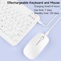 Teclado Inalámbrico Bluetooth Para Tablet iOS Android Windows Teclado Para Xiaomi Huawei Samsung Soporte Multilenguaje Español Inglés Francés Árabe Hebreo - details 5