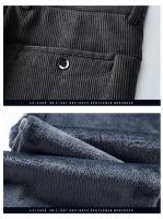 Pantalones Casuales De Corduroy Para Hombre Invierno Grueso Y Cálido Estilo Clásico Recto Trousers Térmicos De Fleece Moda Negocios - details 16