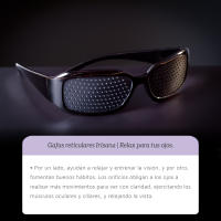 Irisana - Gafas Reticulares - Negro - Montura Pasta - Aptas Miopía, Presbicia e Hipermetropía - Para Cerca y Lejos - Ayudan a Relajar la Tensión Ocular - details 3