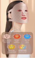 Máscara Fotorejuvenecimiento Doméstico Instrumento De Belleza Con Gran Serie De Luces USB Recargable Material Acrílico Regalo Ideal Para Cuidado Facial Y Rejuvenecimiento De Piel - details 3