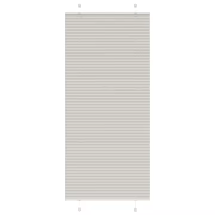 Estor Plisado gris claro 95x200 cm Tela Ancho 94,4 cm Poliéster - 1