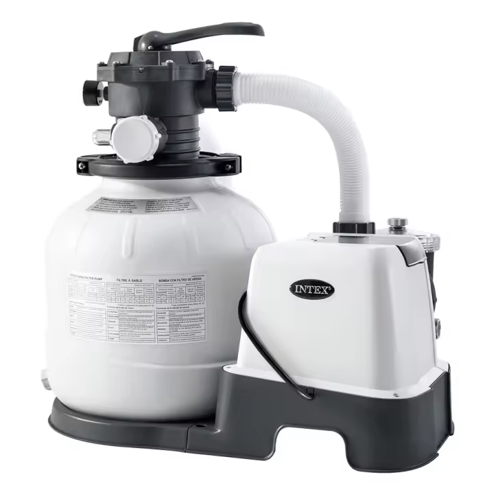 Sistema combinado INTEX depuradora arena y clorador salino eco 7 g/h - 32000 l, Sistema combinado depuradora arena y clorador salino ECO 11 g - 56.800 l INTEX - Clorador salino Intex, Combo Intex - 1