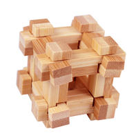 Juego De Rompecabezas De Madera 3D Para Adolescentes Y Adultos Juguete De Lógica Cubo Mágico Teaser De Madera Rompecabezas Geométrico - details 10