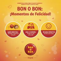 Bombón Relleno – bon o bon Original Sabor Cacahuete y Chocolate con Leche – Crema de Cacahuete, Barquillo Crujiente, Chocolate con Leche - details 2