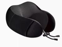 Almohada de viaje suave en forma de U, cojín Cervical de espuma viscoelástica para el cuello y el avión - details 0