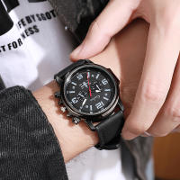 Reloj De Pulsera Para Hombre Estilo Deportivo Y Elegante Con Correa De Cuero Cuarzo Reloj De Manivela Diseño De Coche Montre Homme Luxe Saat Masculino - details 4