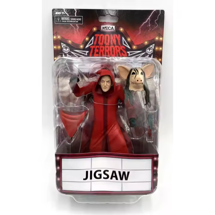 Figura Saw Killer Túnica Roja 15 cm NECA Toony Terrors Oficial - 1