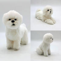 Muñeco De Peluche De Perro Realista Para Amantes De Los Animales Decoración De Lujo Para El Hogar Juguete De Perro Simulación - details 3