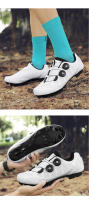 Zapatillas De Ciclismo Para Hombre Y Mujer Con Cierre Self-Locking Zapatos De Bicicleta MTB Con Placas Para Entrenamiento Interior En Bicicletas De Carril Y Estación De Ejercicio - details 14